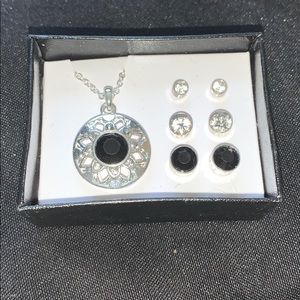 Necklace and earrings